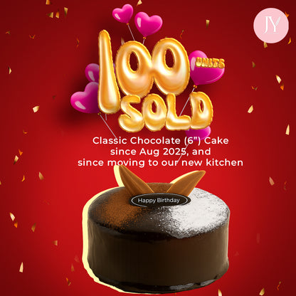 [Best Seller] Classic Chocolate (6") Birthday Cak