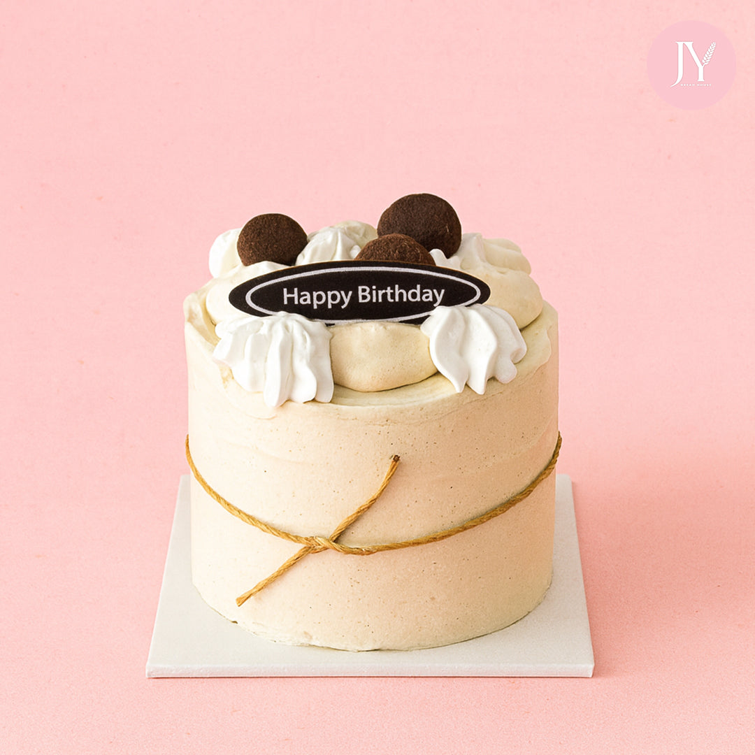 Coffee Cream (4") Birthday Cake