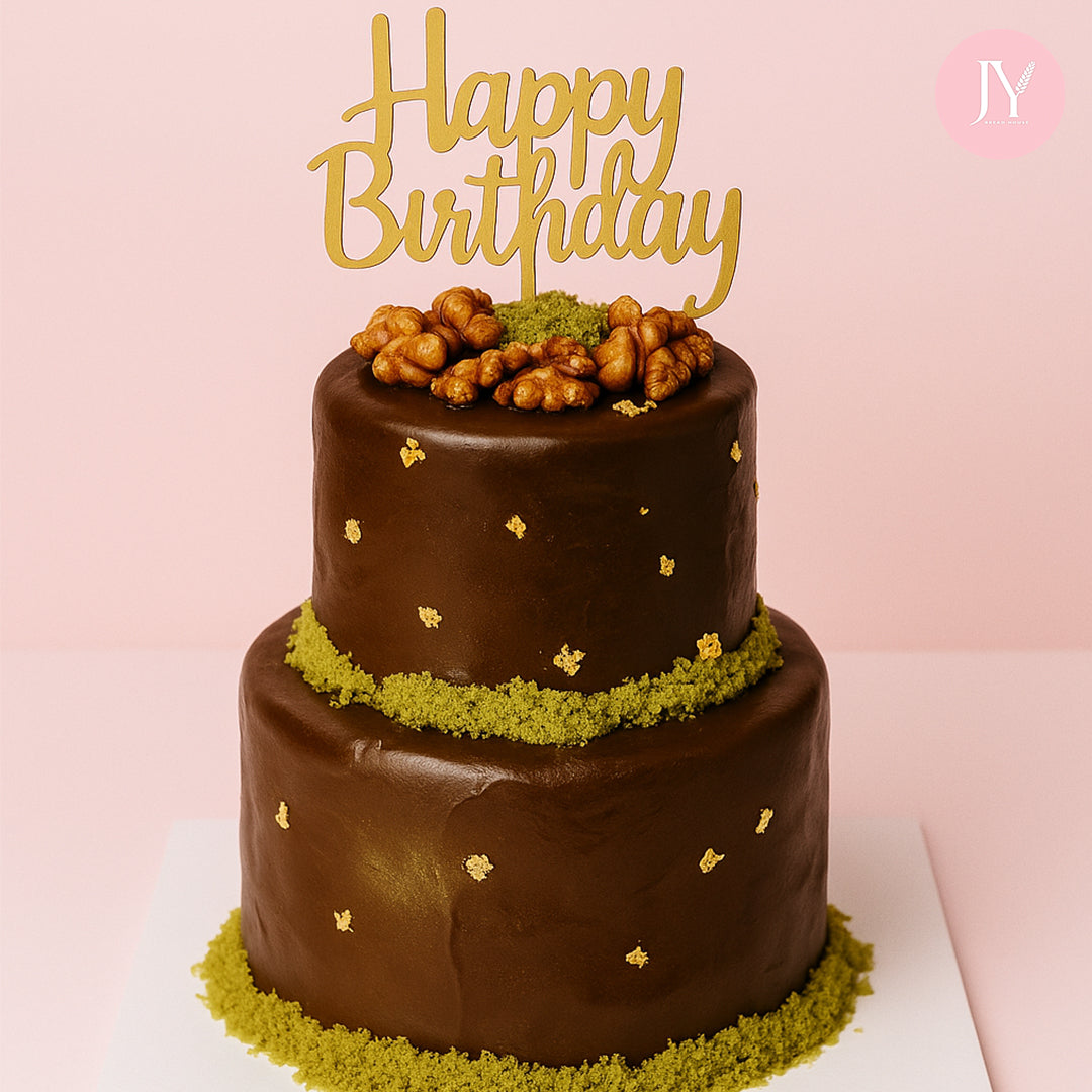 Dubai Chocolate (4") Birthday Cake with Kunafa & Pistachio
