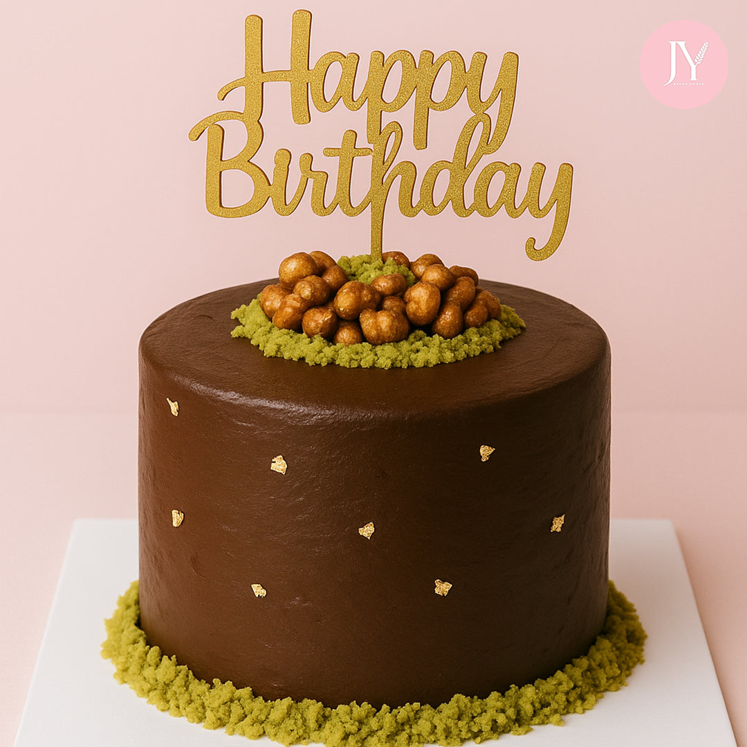Dubai Chocolate (4") Birthday Cake with Kunafa & Pistachio