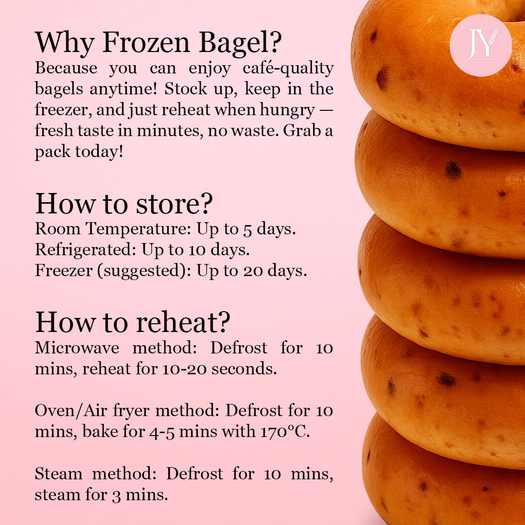 Frozen Raisin Mixed Berries Cream Cheese Bagel [5pcs]